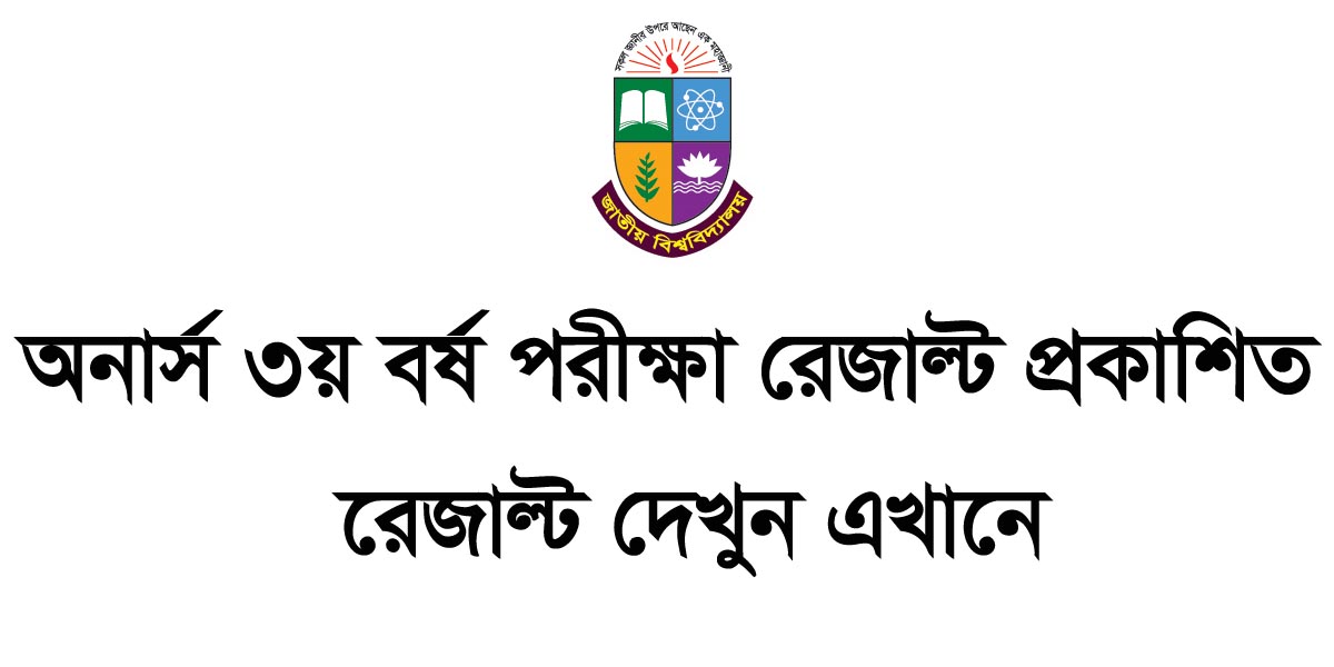 অনার্স ৩য় বর্ষের রেজাল্ট ২০২৫, NU Honours 3rd Year Result 2025, Honours 3rd Year Result, NU Result, NU latest Result