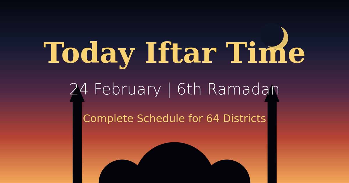 Today Iftar Time